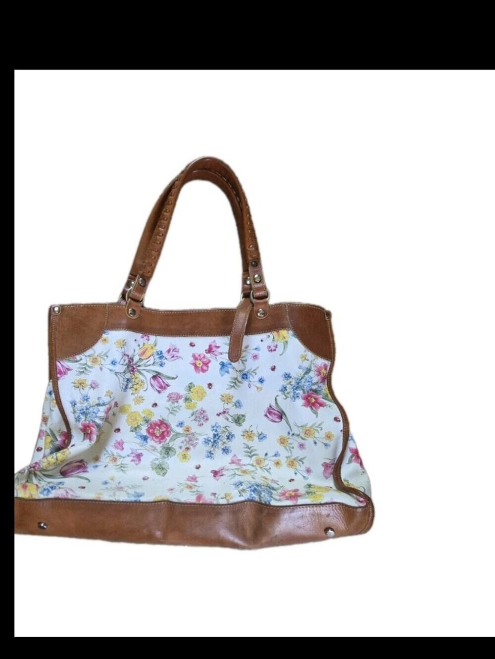 Cecconi Piero Italian leather Floural print